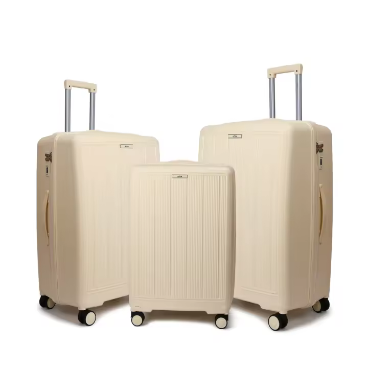 S7 STAR LG61716-LG61721 Juego 3pcs Cabina PP de Viaje, Maleta Resistente Rígida 20+24+28in. Equipaje Elegante Ligero de Moda, Pack 3 Piezas Cabina con 4 Ruedas Giratorias Multidireccionales 360° Asa Telescópica - 1
