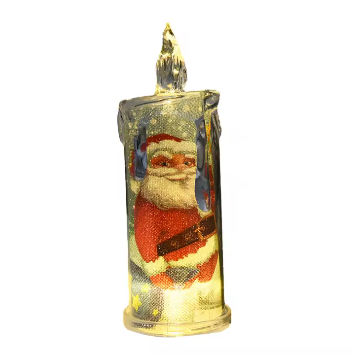 Vela LED De Navidad Proyección De Lámpara De Flamante Decorativa Para Fiesta De Año Nuevo Y Festival Decoración De Casa Y Dormitorio - 1