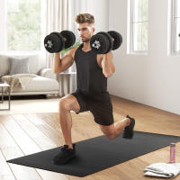 HOMCOM Conjunto de Mancuernas Ajustables de 25kg Juego de Pesas con Discos de 2,5/1,5/1,25 kg y Barras de Conexión de 2 kg Kit de Entrenamiento para Gimnasio en Casa - details 0