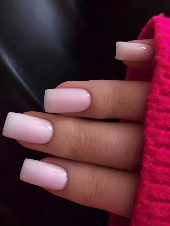 ARTAUG 24PCS Uñas Postizas Presión Cortas Cuadradas Rojo Tinto Cubiertas Completo Set De Uñas Postizas Para Verano Navidad Día De La Madre Brillo - 1