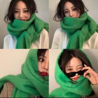 Bufanda De Pashmina Suave Para Invierno Para Mujeres Y Niñas Color Sólido Larga Con Borlas Gruesa Y Ternura Abrazadora Multifuncional Para Casual - details 15