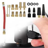 Kit De Herramientas De Reparación De Bicicleta 21Pcs Set Con Adaptador De Tubo De Neumático Inflable Conector De Camión De Béisbol Y Bombín - details 2