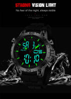 Reloj De Pulsera De Lujo Para Hombre FOXBOX Deportivo Dual Display Quartzo Impermeable Militar Con Caja Regalo Reloj Digital Electrónico - details 2