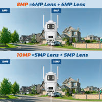 Cámara PTZ 4K 10MP Dual Lente AI Detectar Humanos ONVIF 2.4G/5G WIFI Vigilancia CCTV Seguridad O-Kam pro Doméstica Y Exterior Resistente Al Agua - details 7