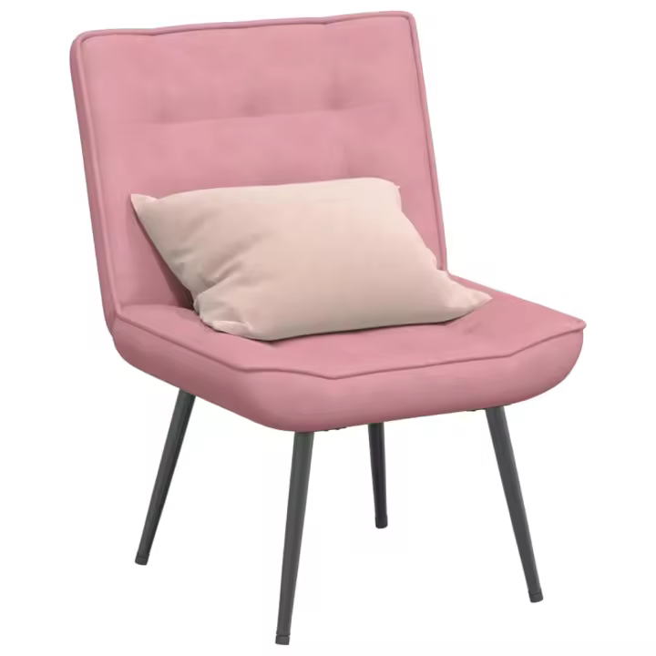 vidaXL Sillón de relax terciopelo 64x74x84 cm en color Crema/Verde oscuro/Gris claro y más - 1