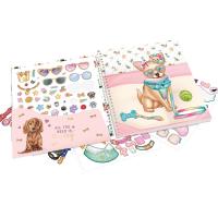 Top Model cuaderno con pegatinas para vestir perritos Depesche calcomanía Dress me Doggy - details 2