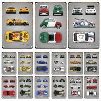 Pintura De Metal Vintage De Coche Antiguo Tablero De Anuncios Estilo RotoPoster Para Decoración De Pared Sala De Estar Club De Garage - details 0