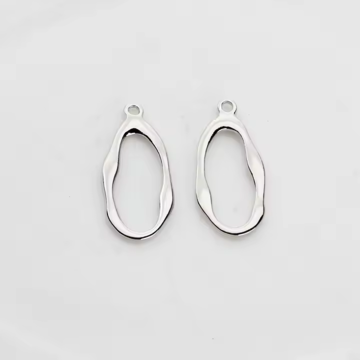 Conectores De Aleación De Zinc En Forma Geométrica Rectángulo Y Oval Para Manualidades Y Joyería Accesorios Para DIY Pendientes Lote De 6 - 1