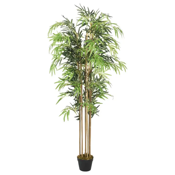 vidaXL Árbol de Bambú Artificial con Hojas Planta Decoración Verde Dimensiones 80cm/ 500 hojas (round),  120cm/ 730 hojas (round),  150cm/ 1095 hojas (round) y mas - 1