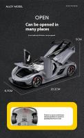 Coche De Deportes JESKO a Escala 1:22 Modelo De Coche De Colección Con Música Y Función De Retroceso Metal Castizado Regalo Para Chicos - details 10