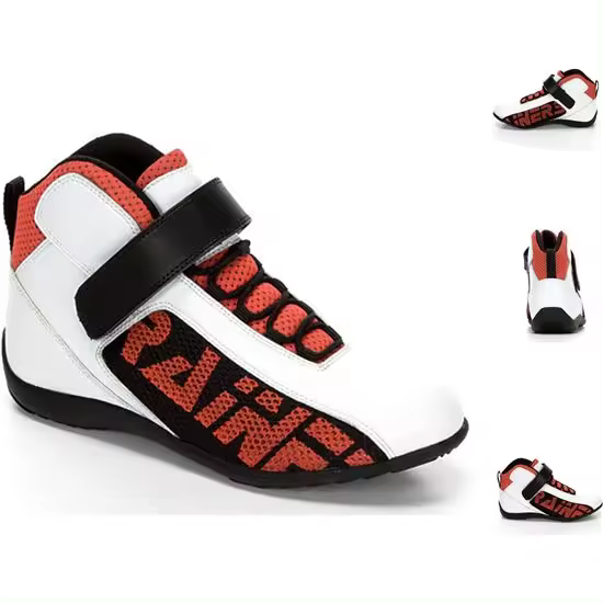Botines Rainers T-100B Blancos Caucho Velcro/Cordones - 1