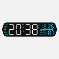 Reloj De Alarma LED Con Mostrador Digital Temporizador Cuenta Regresiva DST Botón De Sueño Auto Dimming Mostrador De Fecha Y Día De La Semana Dual 12/24H Reloj De Mesa Moderno - details 7