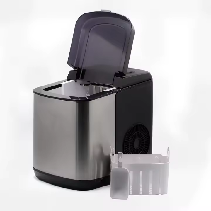 Maquina para hacer hielo Ostarkdom, Maquina de hielo inteligente,panel tactil maquina para hacer hielo 12KG en 24H, capacidad 1,8L de agua, tamaño 36*24*32 - 1