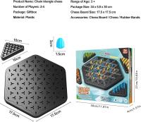 Juego Educativo Interactivo De Triángulos Y Cadenas Para Familiar Y Fiesta Regalo Set De Batalla Con Banda De Goma Juego De Estrategia Para Edad 12+ - details 7