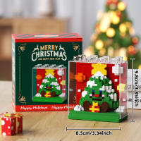 Bloques De Construcción Navideños Con Santa Claus Arbol De Navidad Reindeer Elfos Y Muñecos De Nieve Regalos De Navidad Para Niños Edad Recomendada 6-12 Años Material Plástico - details 4