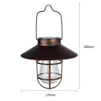 Lámpara Solar Externa Impermeable Vintage Para Jardín Patio Decoración De Navidad Iluminación Con Luces Solares De Metal Colgante - details 6