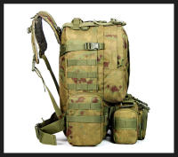 Mochila táctica de camping de gran capacidad con hebilla de color a juego, de tela Oxford, para exteriores, de camuflaje militar, para montañismo - details 18