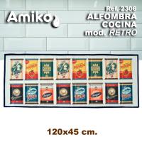 ALFOMBRA DE COCINA AMIKO MODELO RETRO CON MEDIDA 120X45 CM. - details 0