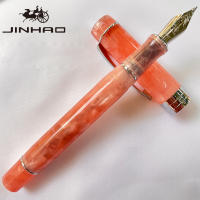 JINHAO 100 Pluma De Caligrafía De Acrílico Plateado Con Clip De Flecha Pluma De Tinta De Acero Inoxidable Para Escritura - details 2