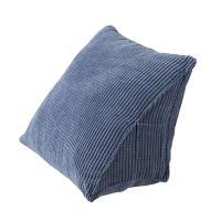 Cojín De Apoyo Tríangular Para Espalda En Tela De Charol Microfibra Almohada Suave Para Sofa Lectura Soporte De Posición Para Cama Oficina Decoración Del Hogar - details 1