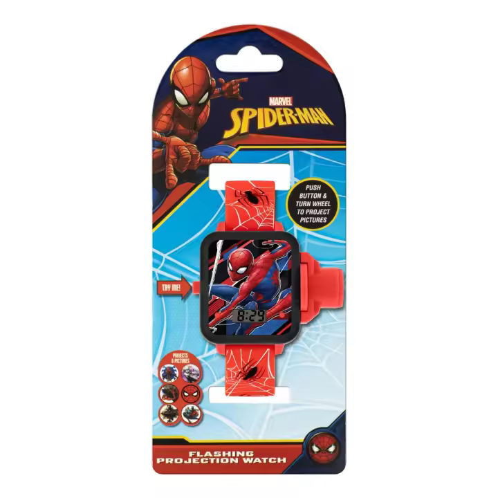 RELOJ DIGITAL SPIDERMAN CON PROYECTOR DE IMÁGENES - 1