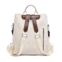 Mochila retro de cuero PU para Mujer, Bolso de Hombre antirobo, mochila de viaje de Ocio, Bolso para portátil de gran capacidad - details 4