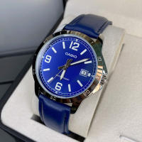 Reloj analogico Casio MTP-V004L-2b correa piel azul - details 5