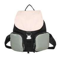 Mochila pequeña y sencilla de ocio para mujer, estilo nuevo de verano, mochila de color contrastante a la moda para estudiantes universitarios, bolso de viaje de ocio. - details 2