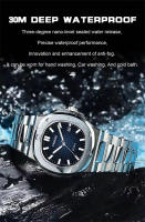 Reloj De Lujo Para Hombre Originate Quadrado De Acero Inoxidable Resistente Al Agua Con Luminiscencia Fecha Y Correa De Acero Reloj De Pulsera De Cuarzo - details 5