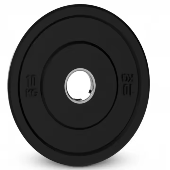 Disco Olimpico Bumper 10 Kg y 50mm. Material Fitness - Alta Calidad - 1