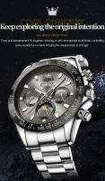 Reloj De Pulsera Mecánico OLEVS 6654 Para Hombre Lujo Cronógrafo Automático Resistente Al Agua Luminoso Marca Top Deportivo Con Fecha - details 1