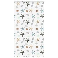 vidaXL Estor enrollable para ducha con casete 130x240 cm tela ancho en color Gris claro/Adorno/Blanco y más | protección solar decorativa para ventanas hogar oficina dormitorio fácil de instalar - details 8