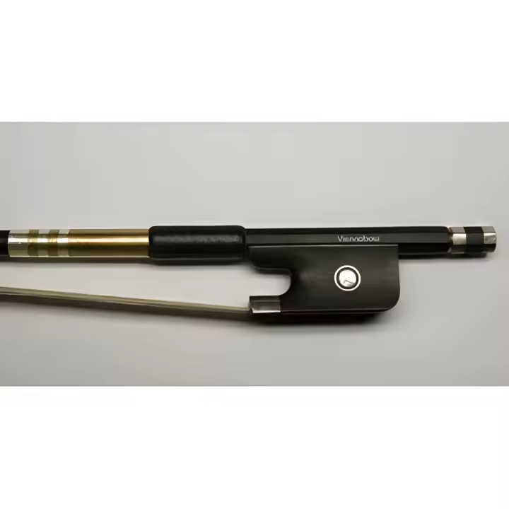 ARCO VIOLONCELLO-Viennabows (VB6011) (Superior Carbono) (Nuez Ebano) Ojo Paris (Hembrilla Plata) 3/4 - 1