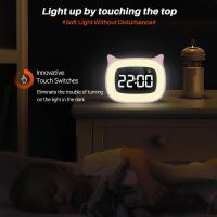 Reloj despertador para niños con Luz Nocturna Y 18 tonos de Llamada, recargable, Bonito - details 0