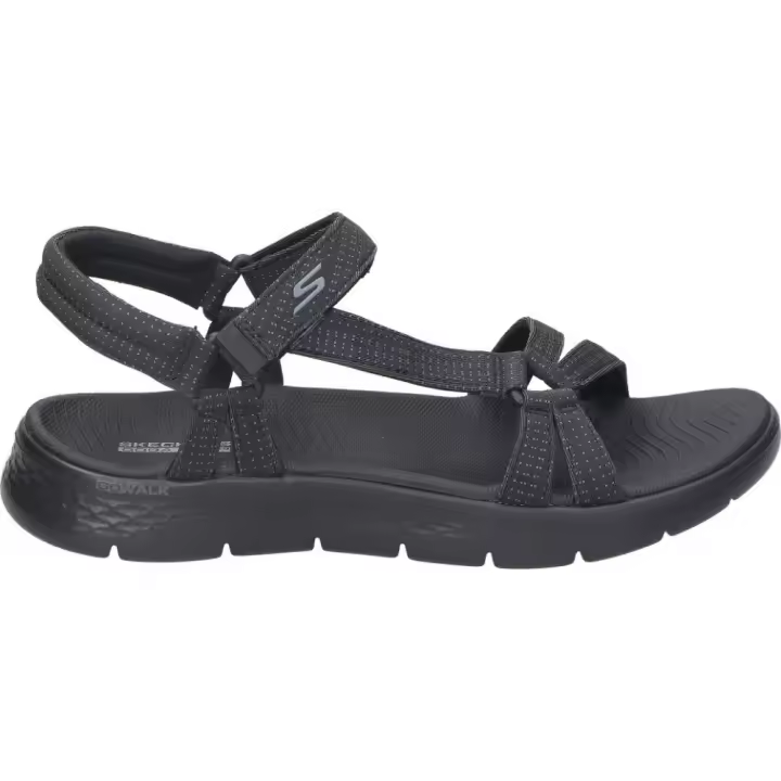 SKECHERS | Sandalias Skechers Go Walk Flex Sandal Sublime para Mujer – Sandalia deportiva en Color Negro – Sandalia con Velcro – Ultra Go – Apto para Lavadora – Vegan – Cómodas y Versátiles – Modelo 141451-BBK - 1