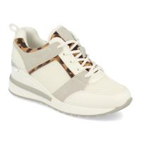 Davinia Shoes Zapatillas Mujer de Estilo Casual, con Cuña, Estampado de Leopardo y Cierre de Cordones Primavera Verano 2020 Shoes&Blues.es CB-1042-Blanco - details 1