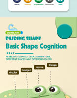 Juego Interactivo De Mesa Dinosaurs Collide Con Formas Geométricas Juguete Educativo Para Niños Entrenamiento De Pensamiento Y Educación Temprana Para Padres E Hijos - details 2