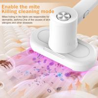 Aspirador de Ácaros, Aspiradora de Mano con Filtro HEPA, Mini Aspirador Antiácaros para Colchones con Luz UV para Virutas de lápiz, Migas, Laptop (Blanco) - details 4