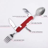 Juego De Utensilios De Camping Plegable Multi Funcional Cuchillo Fork Cuchara Para Actividades Al Aire Libre Deportes Picnic Viaje - details 8