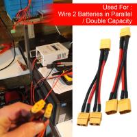 Conector De Batería XT60 3-en-1 Cable De Extensión Doble De Silicona 14AWG Para Motor De Batería Y Splitter - details 7