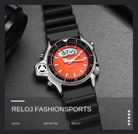 Reloj Deportivo Para Hombre SANDA Cuarzo Digital Resistente Al Agua Con Alarma Pantalla Dual Reloj Masculino De Cuarzo Dual Pantalla Digital Resistente Al Agua - details 7