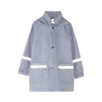 Chaqueta Impermeable Para Niños Con Gorro Y Bolsillo Para Actividades Al Aire Libre En Primavera Y Otoño Color Sólido - details 2