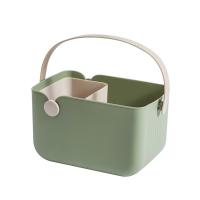 Cesta De Almacenamiento Multifuncional Para Baño Portátil Y Viajes Al Aire Libre Caja De Cosméticos Con Drenaje Para Playa Y Picnics - details 0