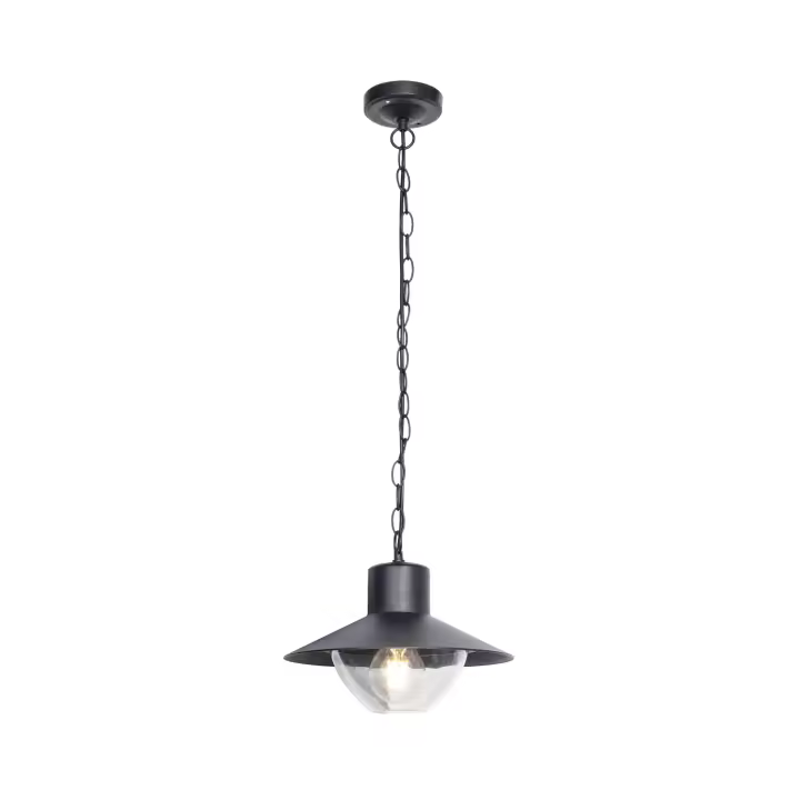 Ledkia Lámpara Colgante Exterior Metal Neiva Negro - 1