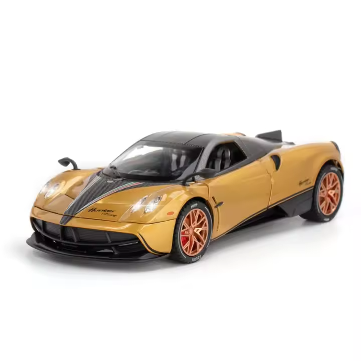Modelo De Coche De Lujo Pagani Huayra Dinastía a Escala 1:22 Con Sonido Y Luz Juguete De Metal Para Niños Regalo De Navidad - 1
