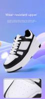 Zapatos De Rollers Para Niños Y Niñas Con Cuatros Ruedas Zapatillas Deportivas Al Aire Libre Para Niños Y Niñas a Prueba De Agua Transpirables De Cuero - details 6