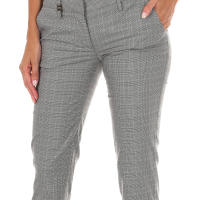 MET-Pantalón largo de corte recto 70DBF0028 para Mujer