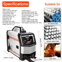 Máquina de soldadura 4 en 1 MIG MMA MAG TIG-160C soldador inversor IGBT alimentación automática de cables soldador eléctrico multifunción con escudo de Gas - details 6