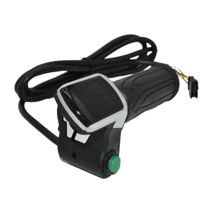 Acelerador de puño con indicador de batería (36V) y pulsador – conector SM Marca Emove para patinete eléctrico - 1