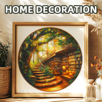 Rompecabezas De Madera Fantasy Tree Serie - Biblioteca - Decoración Para El Hogar - Regalos De Cumpleaños O Graduación Para Adultos - details 5